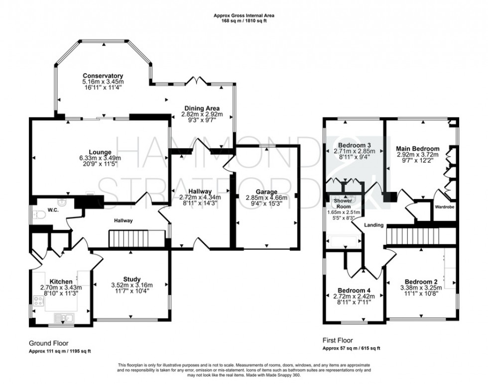 Floorplan for Keswick Road, Cringleford