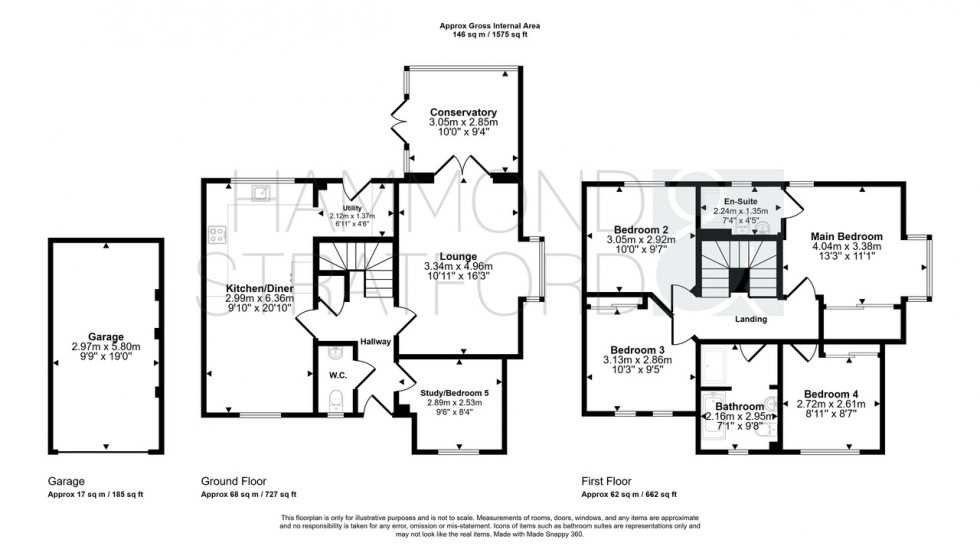 Floorplan for Harebell Road, Attleborough