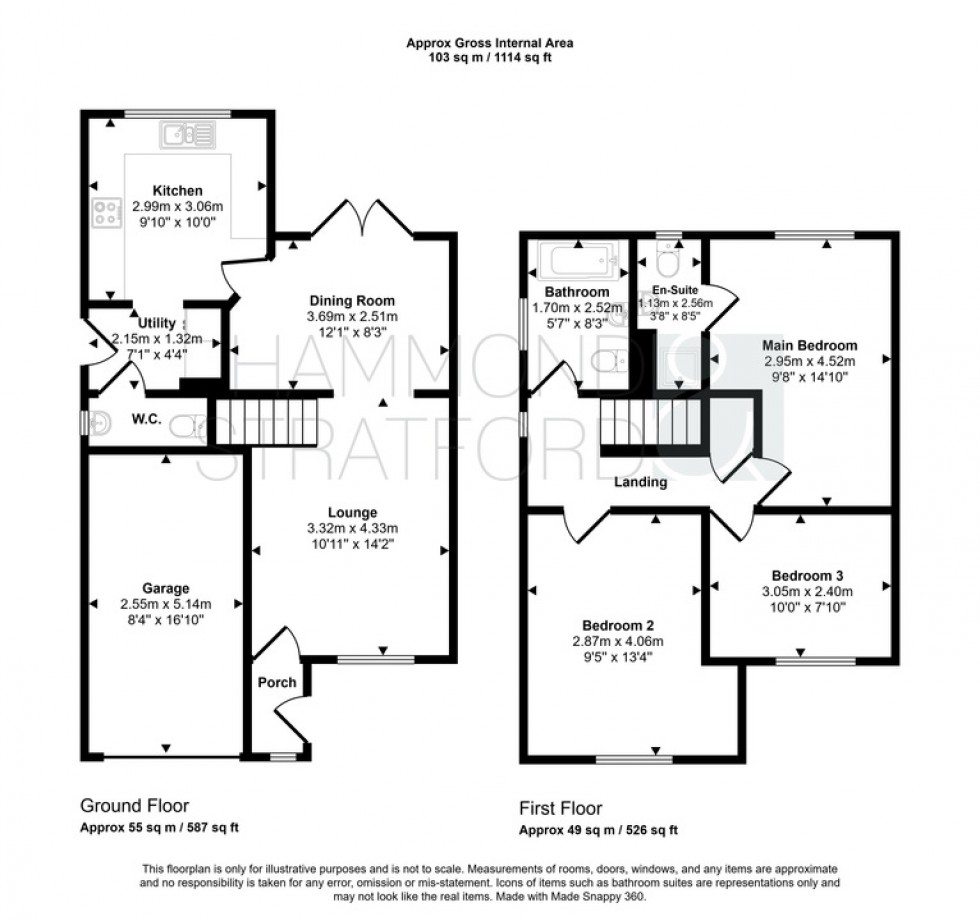 Floorplan for Lakeland Way, Hethersett