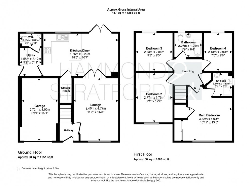 Floorplan for Harness Maker Way, Hethersett