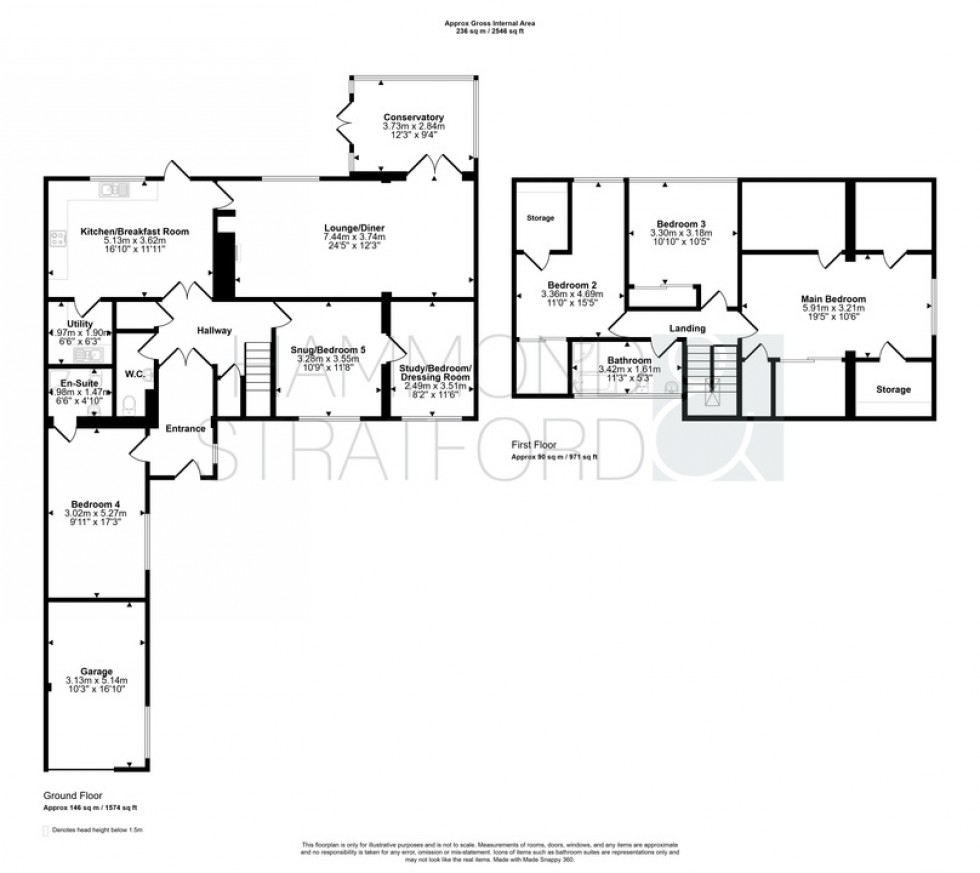 Floorplan for Constable Road, Eaton RIse