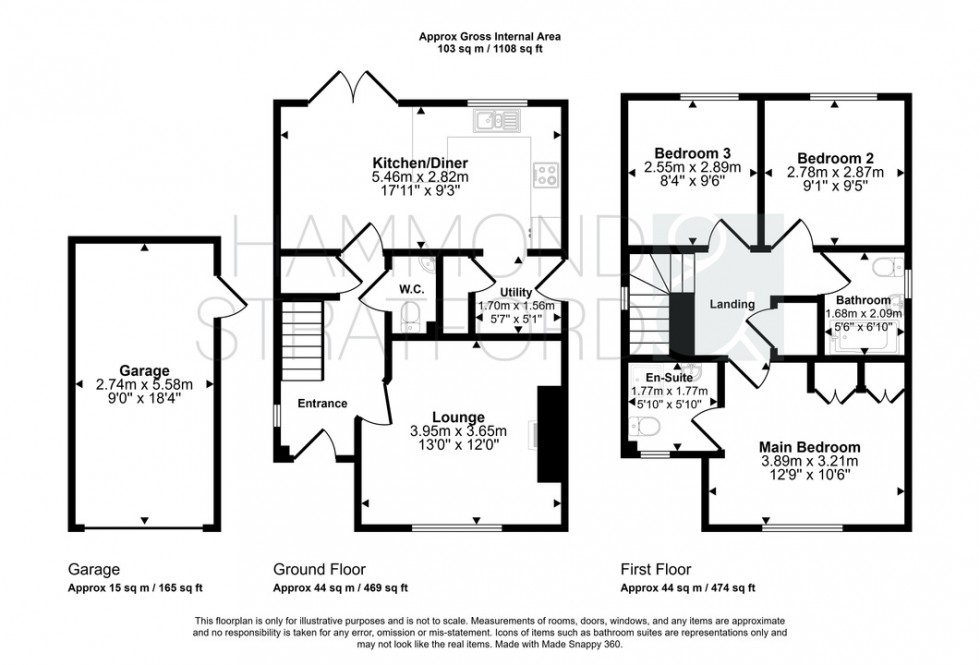 Floorplan for Burnthouse Lane, Hethersett