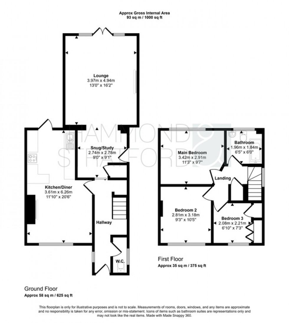 Floorplan for Hardingham Street, Hingham