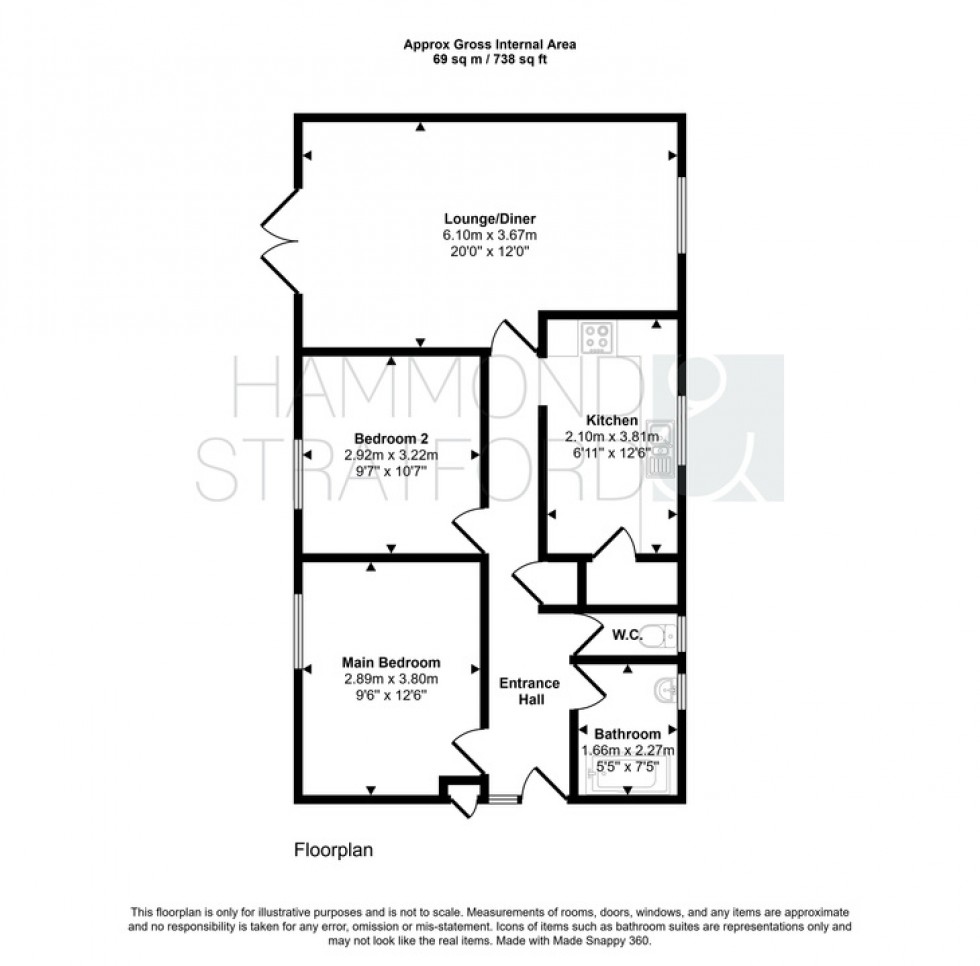 Floorplan for Swafield Street, Norwich