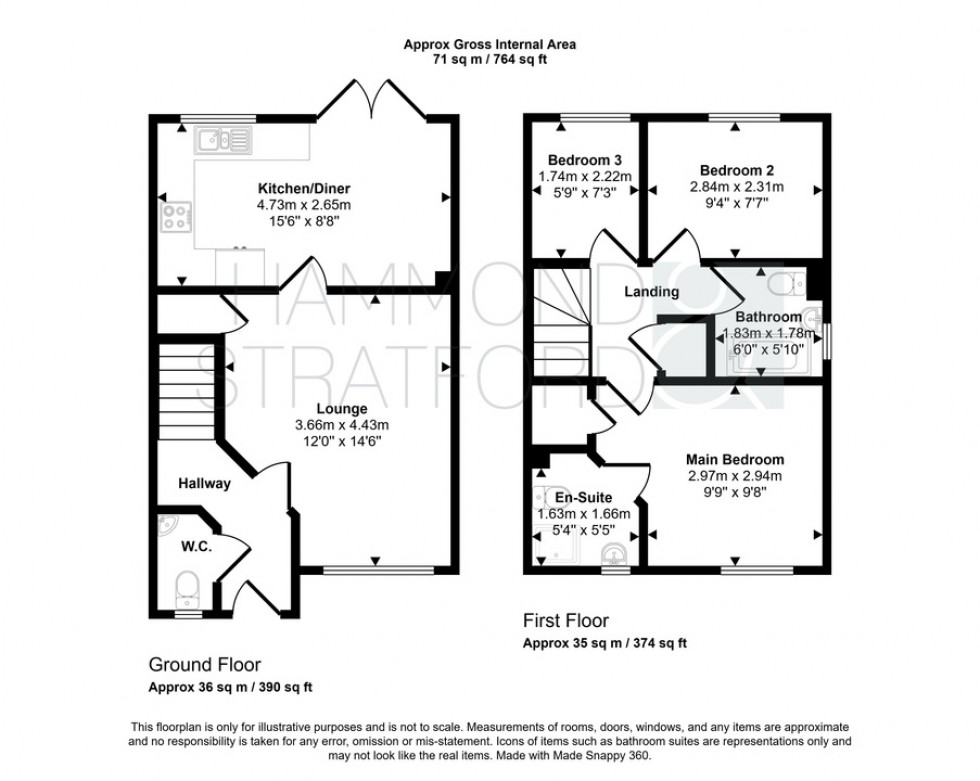 Floorplan for Catlyn Place, Wymondham