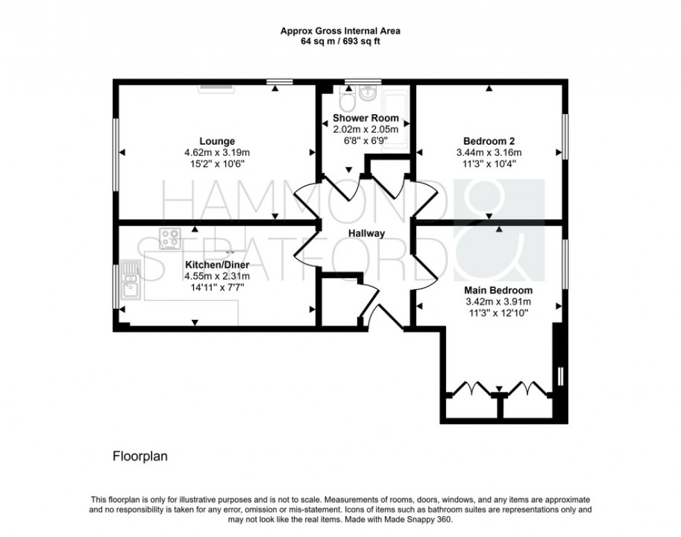 Floorplan for Bromedale Avenue, Mulbarton