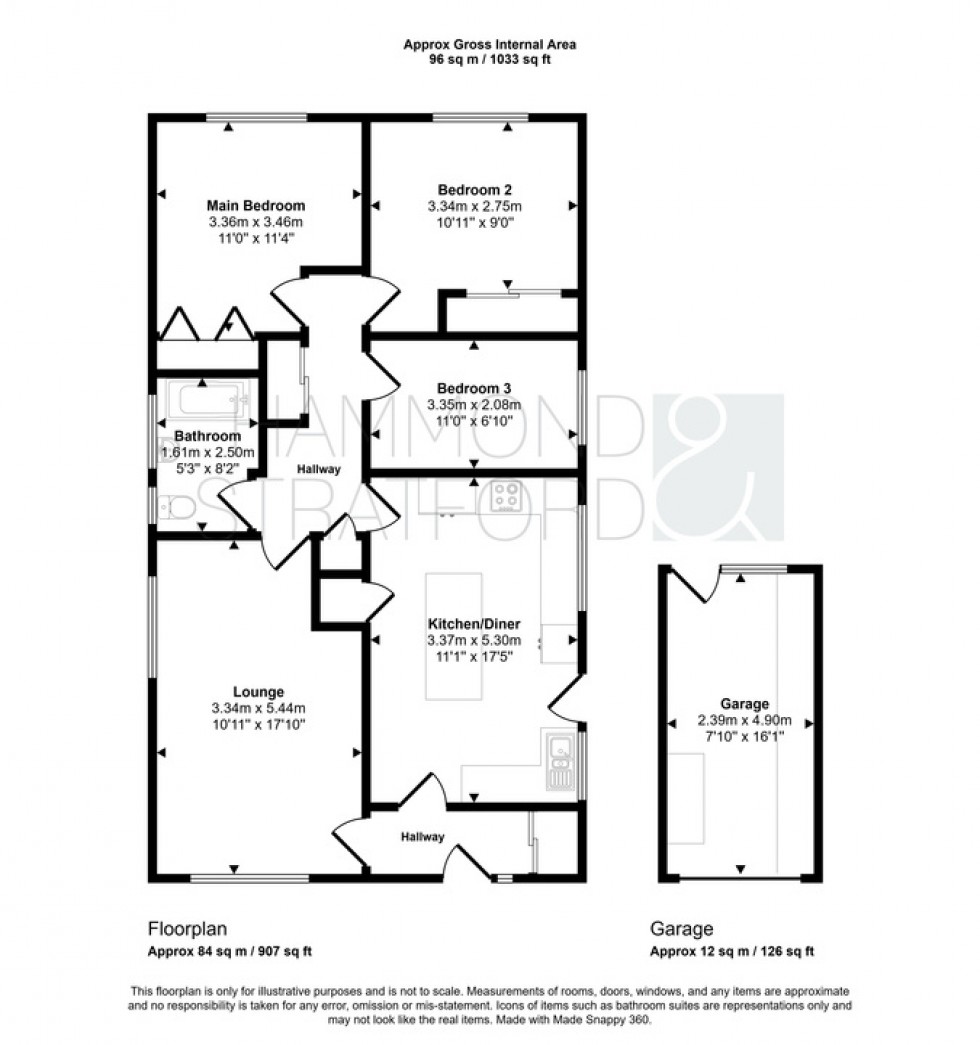 Floorplan for Longmeadow Close, Griston