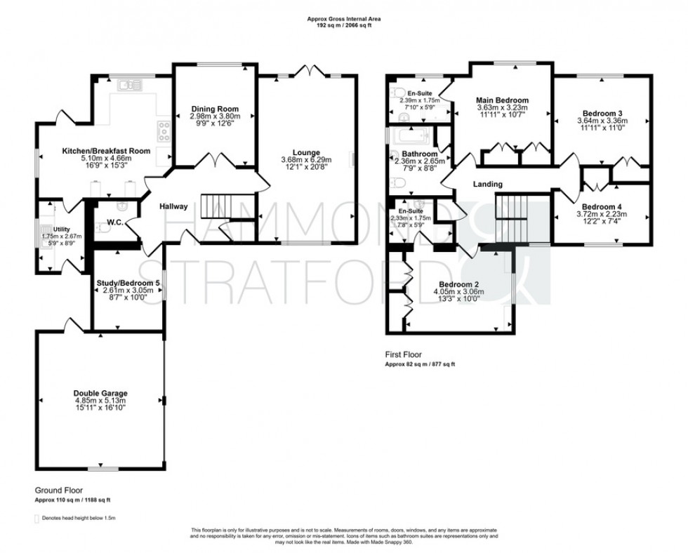 Floorplan for Gatekeeper Close, Wymondham