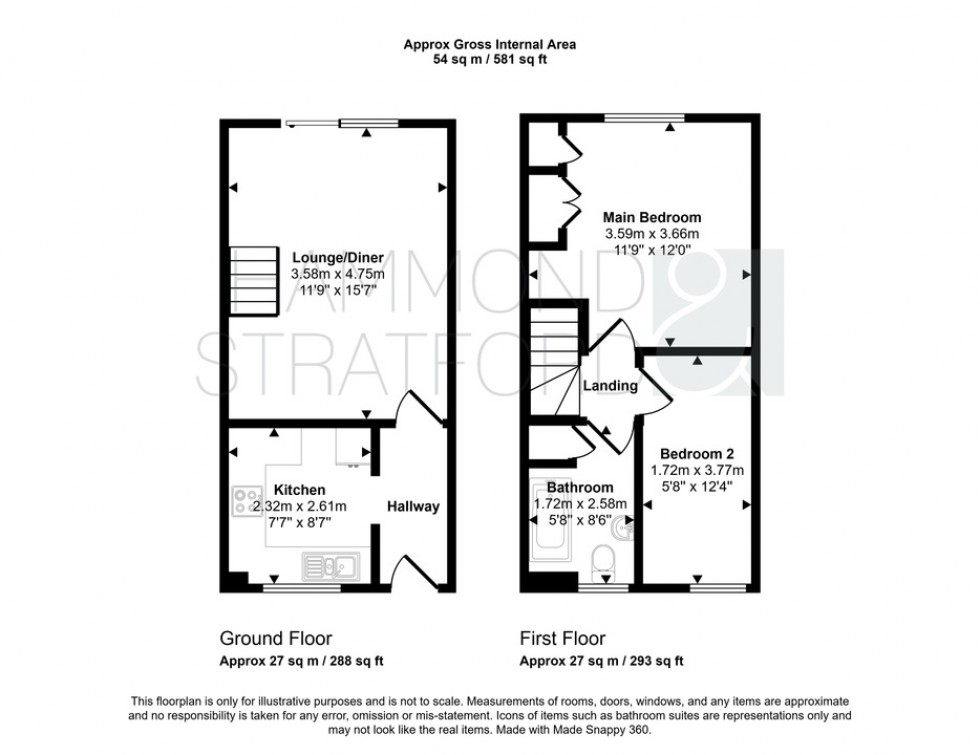 Floorplan for Esprit Close, Wymondham