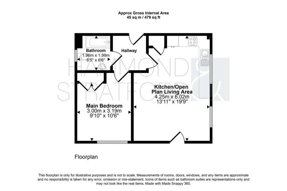 Floorplan for Harvey Lane, Norwich