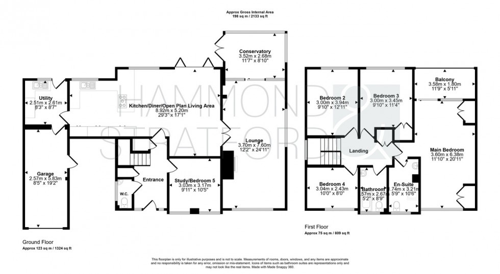 Floorplan for Patteson Close, Cringleford