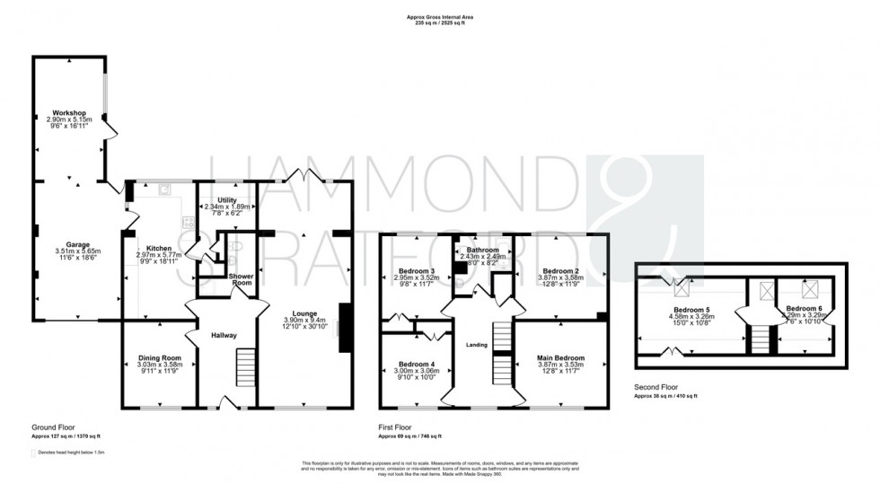 Floorplan for School Lane, Little Melton