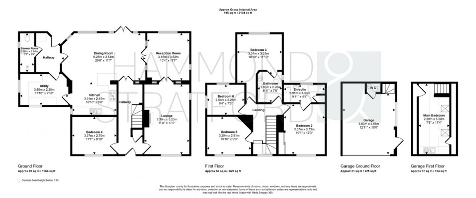 Floorplan for Branksome Close, Eaton