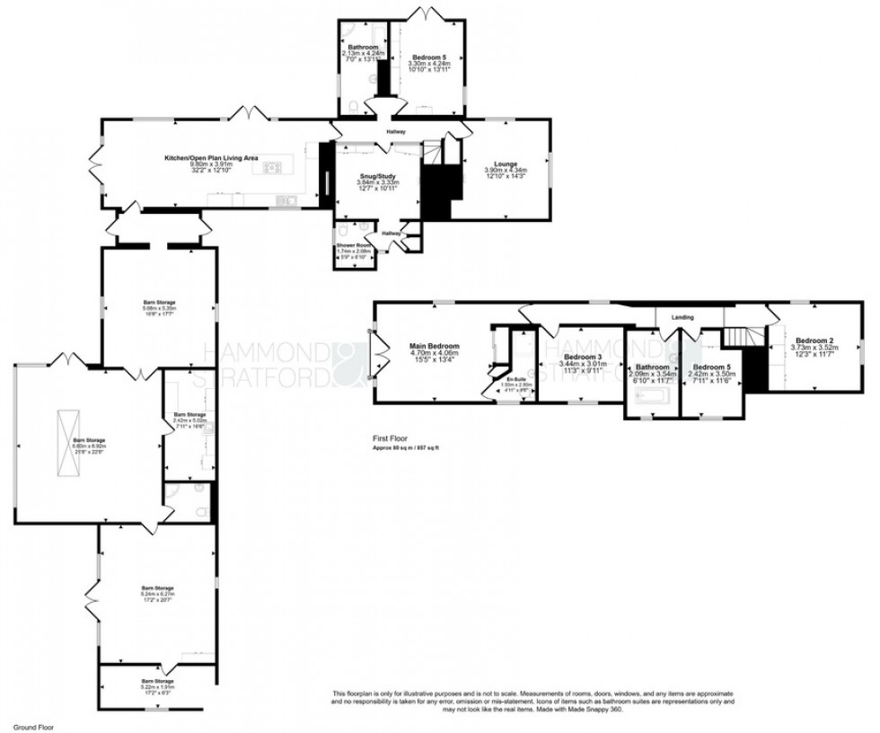 Floorplan for New Buckenham Road, Banham