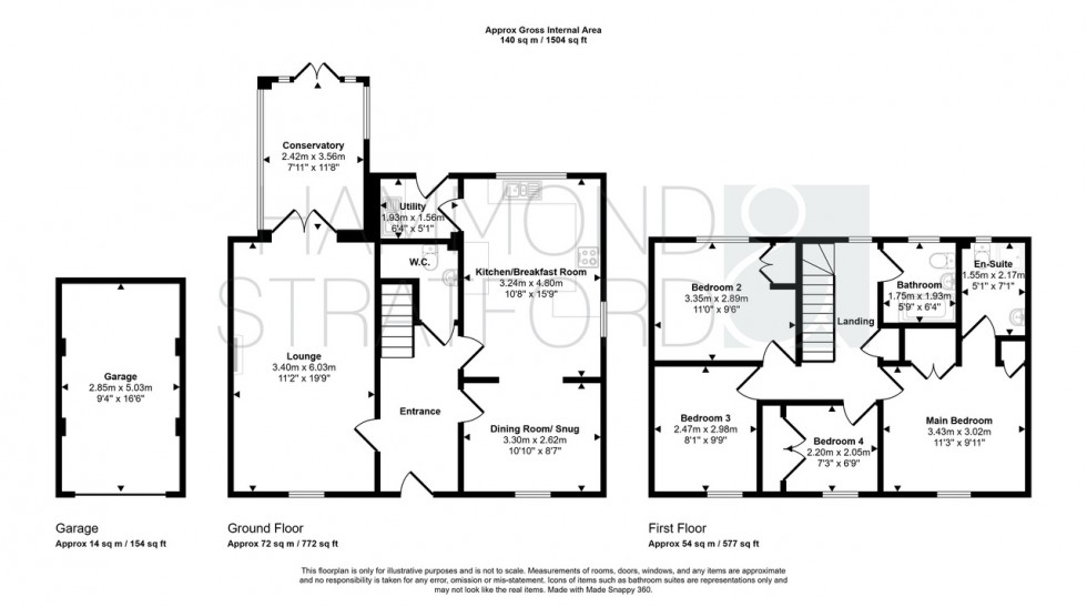 Floorplan for Kingfisher Close, Cringleford